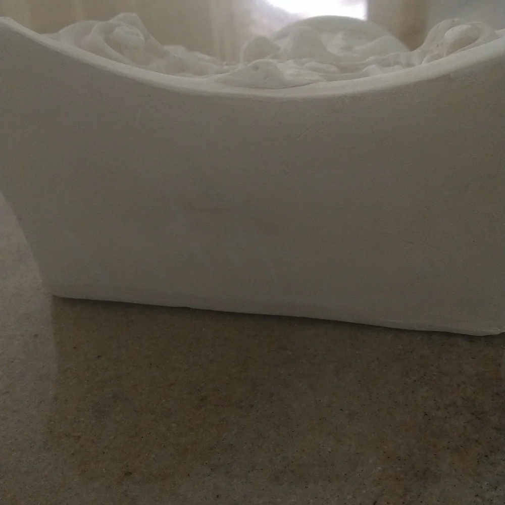 Plaster Corinthian wall sconce shelf rustic classic acanthus 7